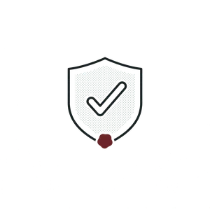 Escudo con marca de verificación